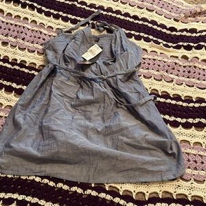 Maternity shirt. Denim sleeveless NWT